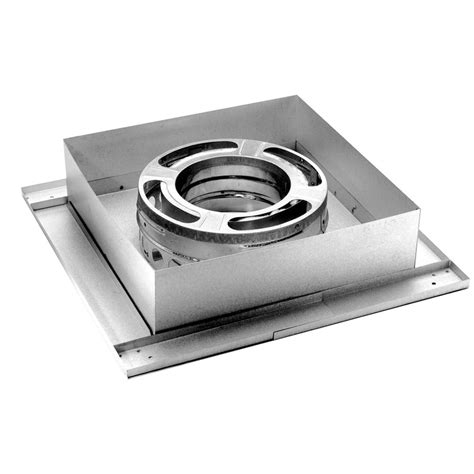 ceiling electrical box supports|wood stove ceiling support box.